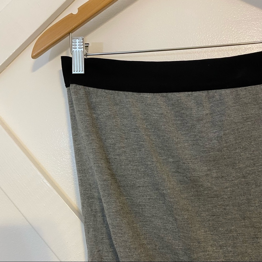 T Alexander Wang Jersey Knit Ruched Twist Bubble Mini Skirt Heather Gray Sz M - Picture 3 of 7